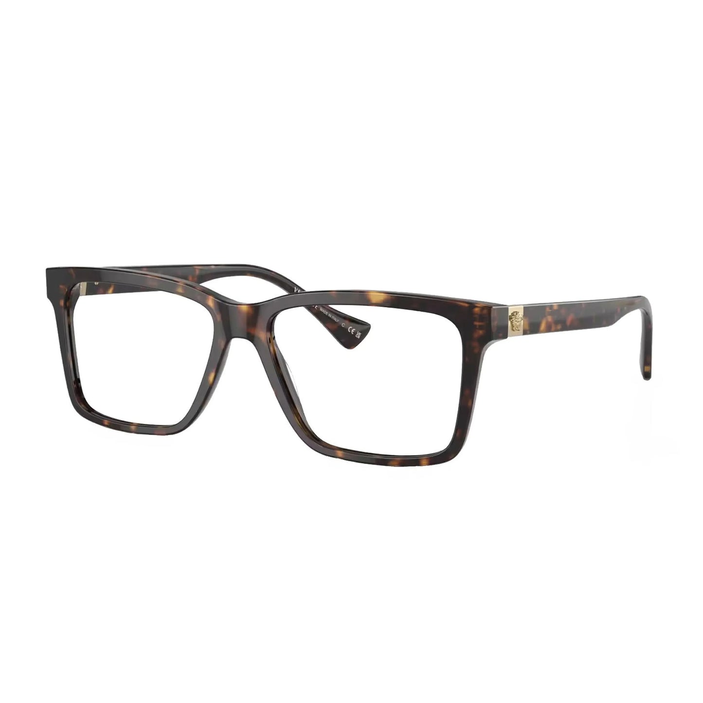 Versace 3283 108 Eyeglasses Women's Dark Havana Square Optical Frame 52mm, Havana, 52/17/140 (Copy)