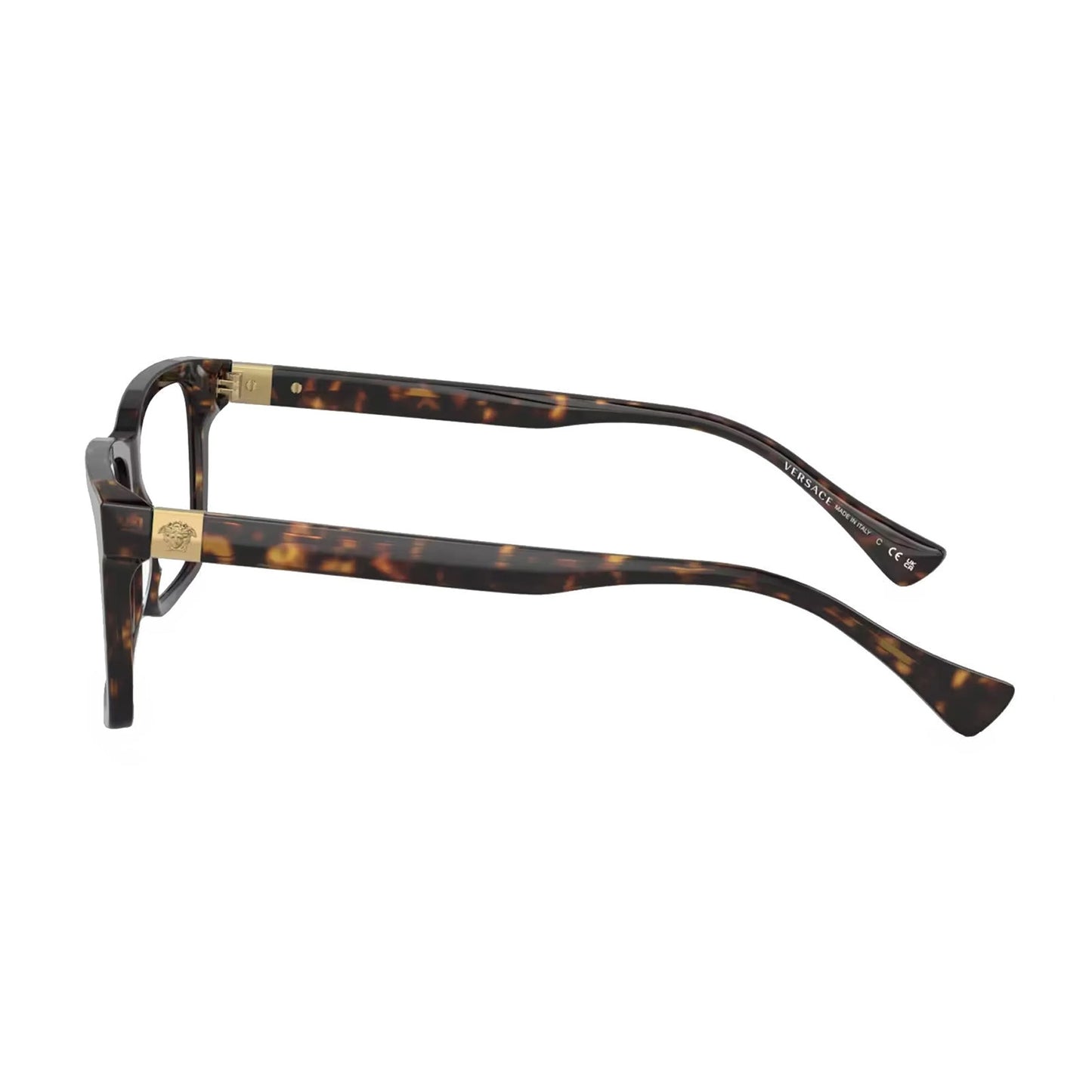 Versace 3283 108 Eyeglasses Women's Dark Havana Square Optical Frame 52mm, Havana, 52/17/140 (Copy)