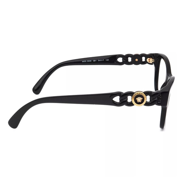 Versace Eyeglasses Mod. 3306 Gb1 Polished Black Frame Italy 54[]17 140