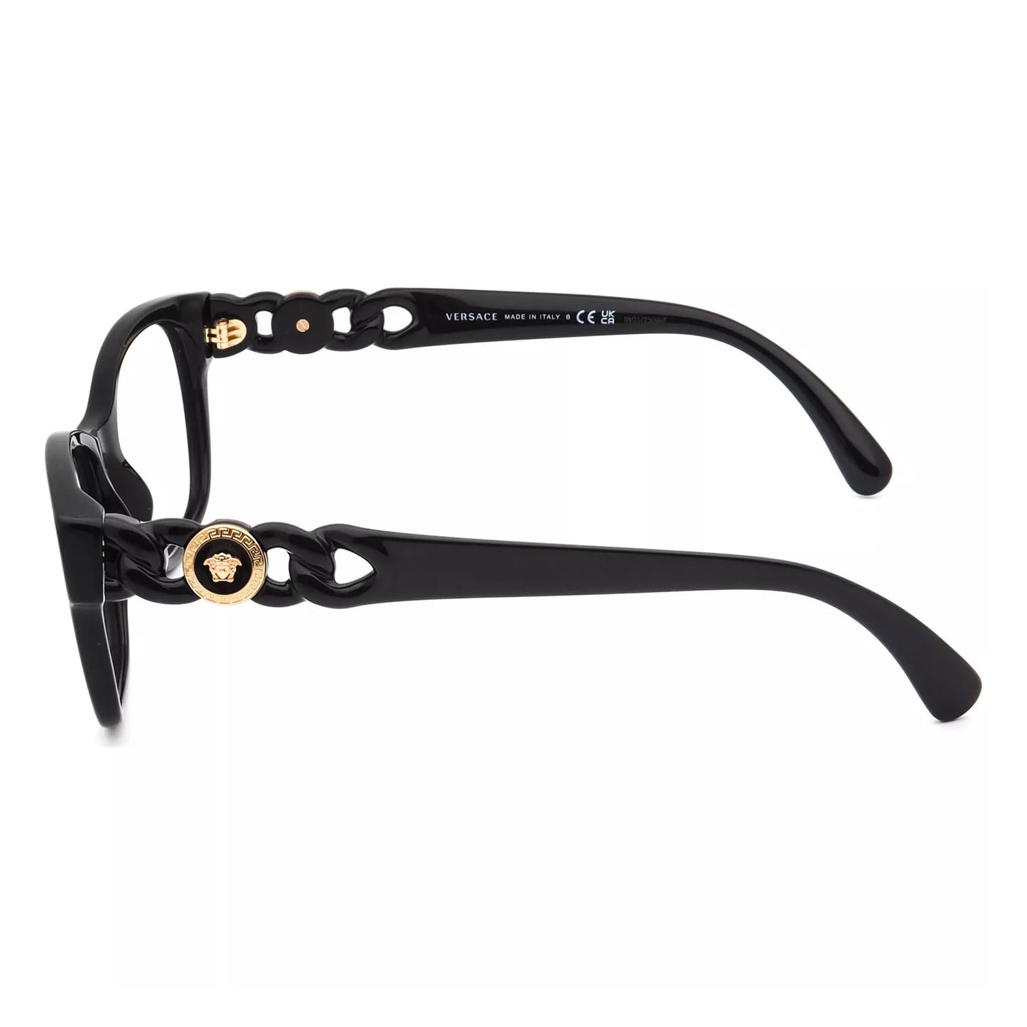 Versace Eyeglasses MOD. 3306 GB1 Polished Black Frame Italy 54[]17 140