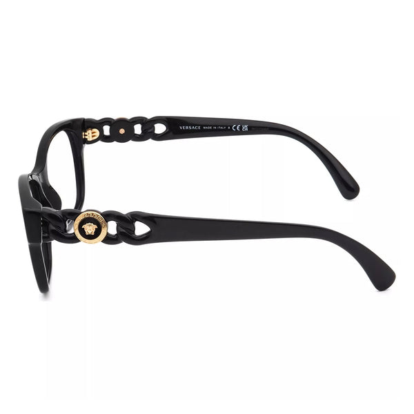 Versace Eyeglasses Mod. 3306 Gb1 Polished Black Frame Italy 54[]17 140