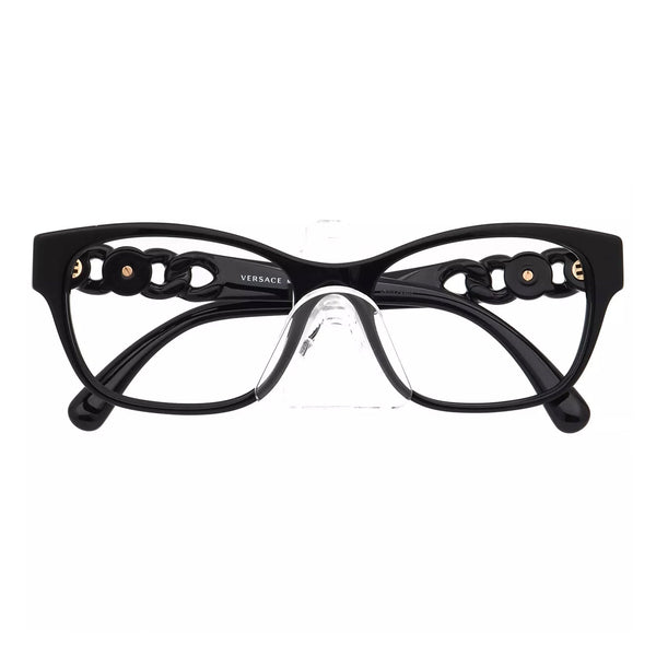 Versace Eyeglasses Mod. 3306 Gb1 Polished Black Frame Italy 54[]17 140