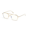 Tomford Gold Metal Eyeglasses Ft5659-b 56 028